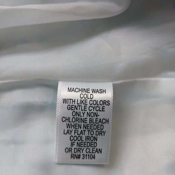 Madison Robin Egg Blue Floral "Trench" Coat NWT - Picture 7 of 16